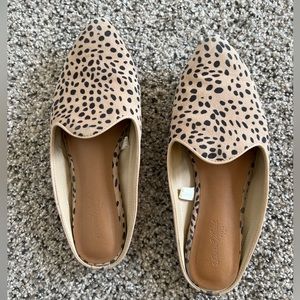 Animal print flats